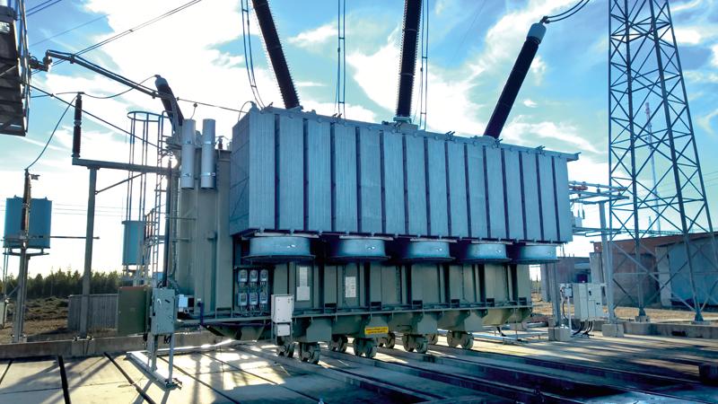 Leistungstransformator mit Vaisala OPT100