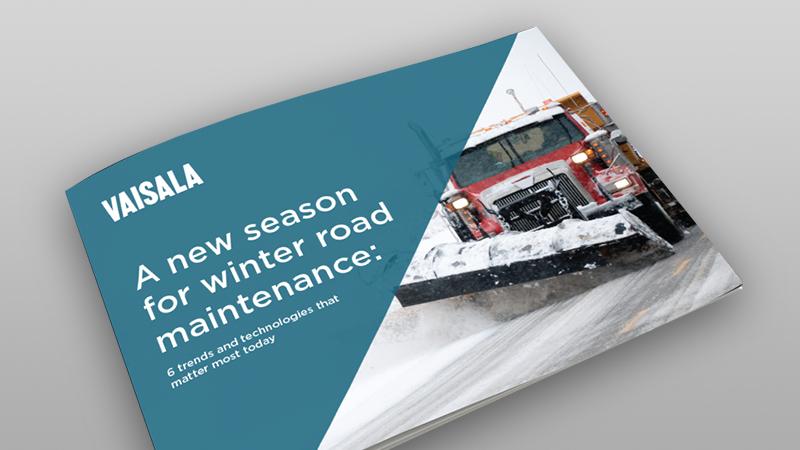 Vaisala Winter road maintenance ebook cover