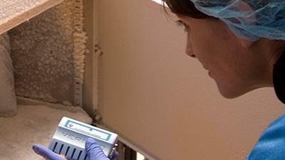 Data logging a biological sample freezer