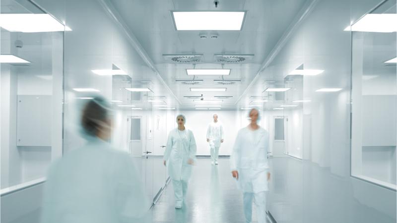 Pharmaceuticals factory workers