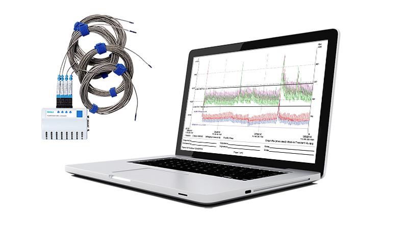 vLog validation/mapping software and data loggers for thermal validation