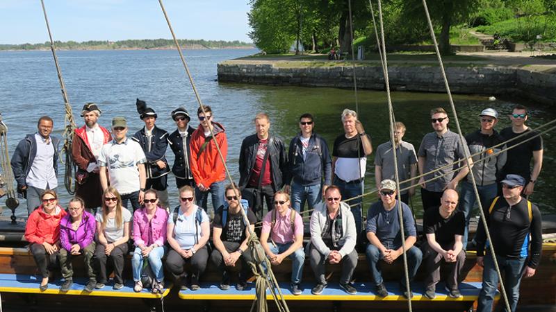 Vaisalan biokaasutiimi – virkistyspäivä merellä