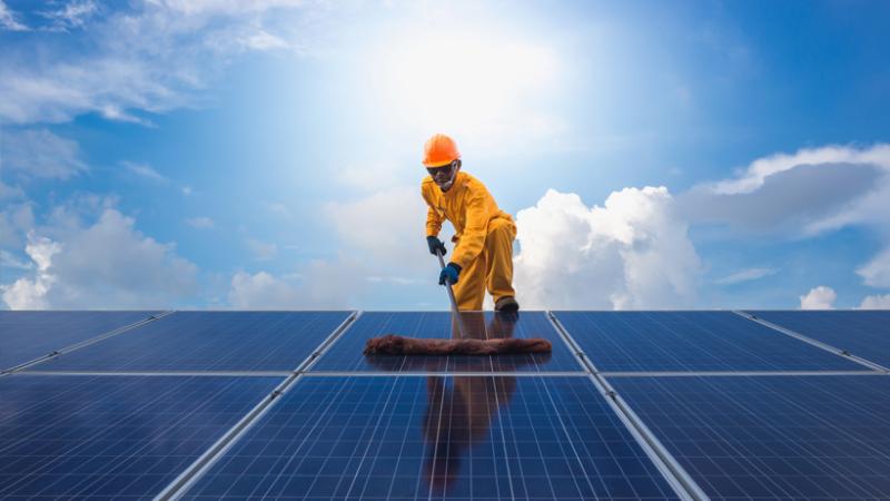 Cleaning Solar Panels