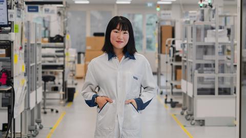 Giant Leap intern in Vaisala instrument factory