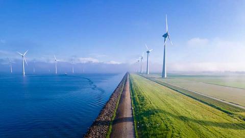 Offshore windmill park