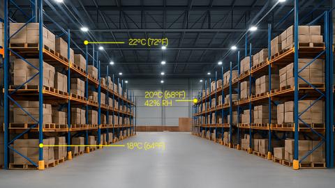 temperature mapping in pharmaceutical GDP warehouses