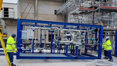 Construction of Cook Planet's membrane-based carbon capture solution