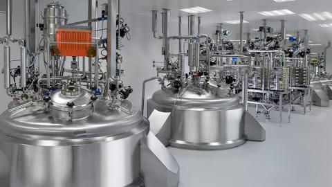 Pharmaceutical production facility.
