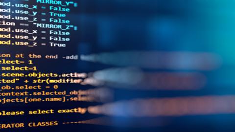 Code on a computer screen