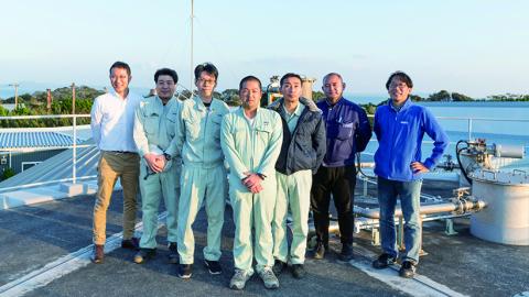 The team at Miura Biomass Center