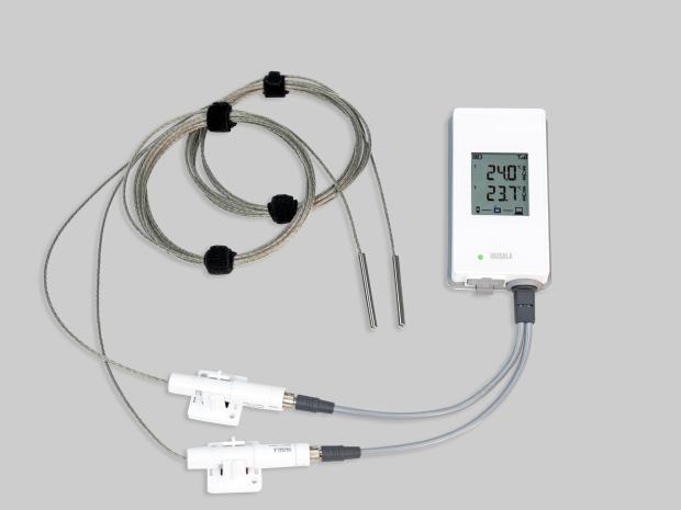 Wireless RFL100 temperature data logger two probe with HMP