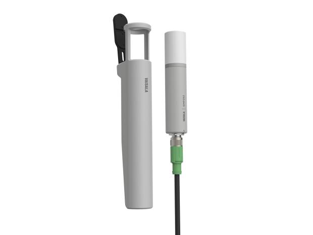 handheld carbon dioxide meter in handle