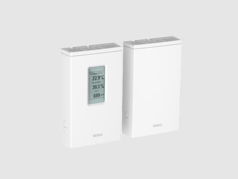 Wall-mounted Vaisala GMW90 Series Carbon Dioxide, Temperature and Humidity Transmitters are especially suited for green building projects and DCV.