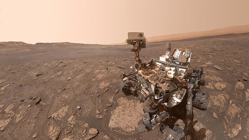 Rover on Mars surface