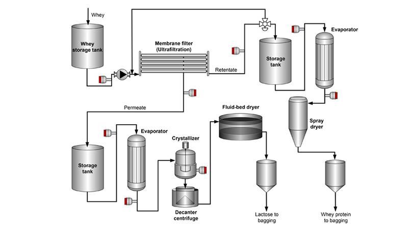 Whey separation process