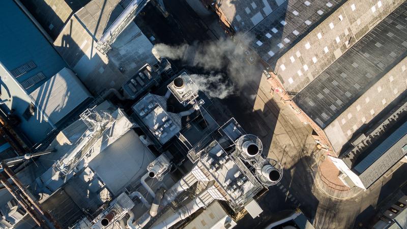 Industrial complex from above