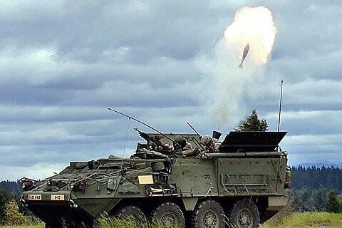 A tank on a field action