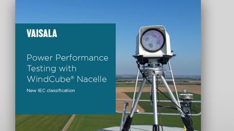 WindCube Nacelle Power performance testing.