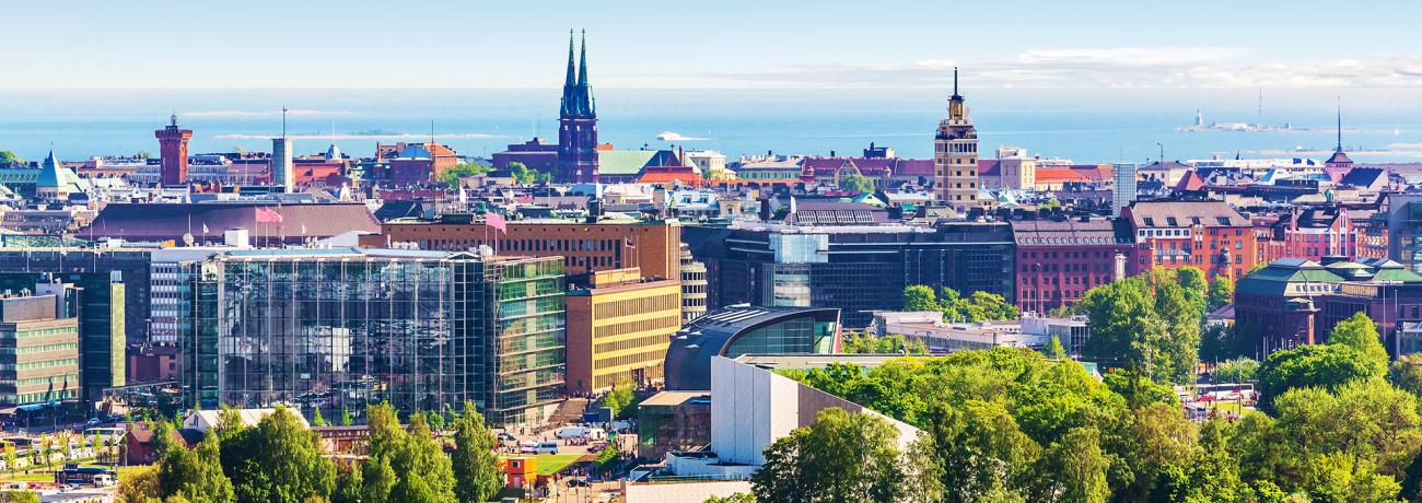 Helsinki urban city summer