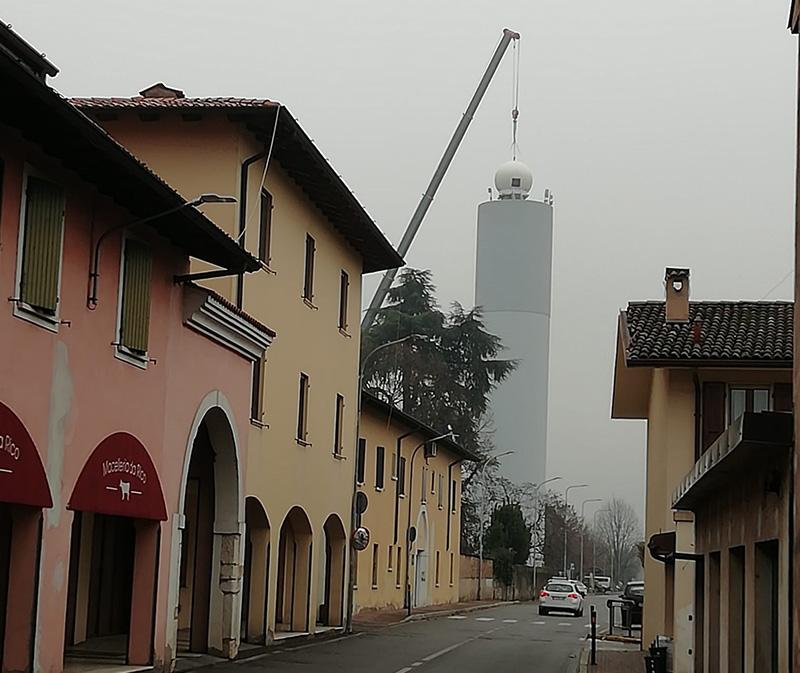 Weather radar installation