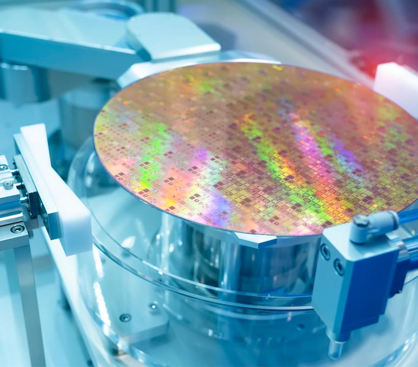 Semiconductor tool processing a wafer