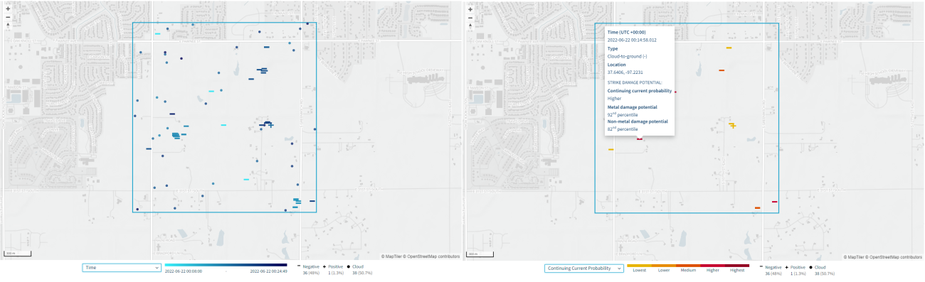 Strike Damage Potential simplifies lightning analysis by clustering cloud-to-ground strokes into strike points and calculating damage parameters for each strike point.