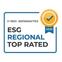 ESG regional top rated logo