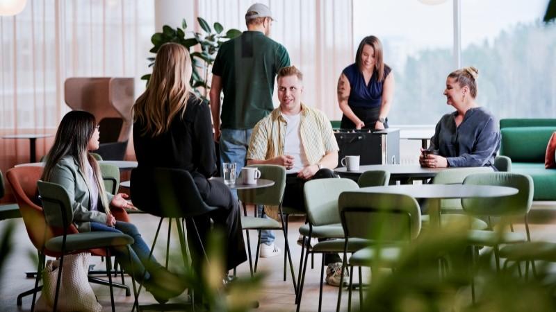 Vaisala employees having an afterwork