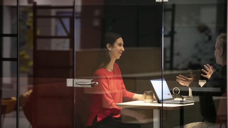 People in a workshop.