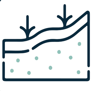 X-band weather radar infographic icon