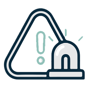 X-band weather radar infographic icon
