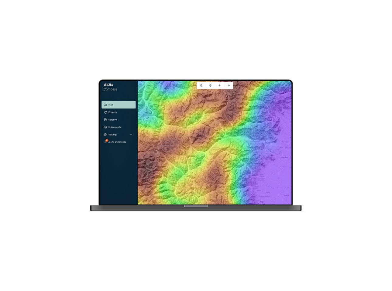Compass laptop screen