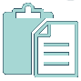 Clipboard icon light green