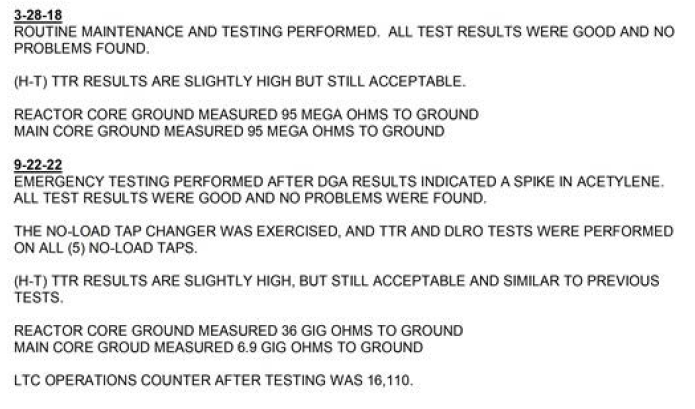 Results of industry standard testing, reading "All test results were good and no problems found".