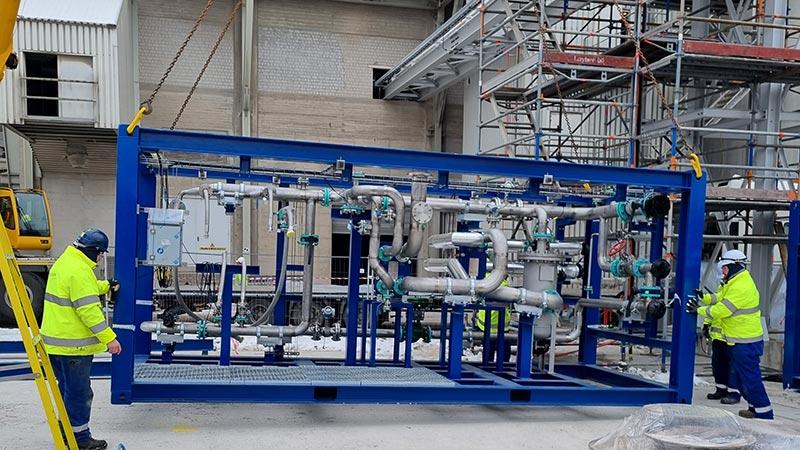 Construction of Cook Planet's membrane-based carbon capture solution