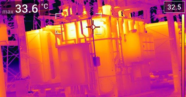 Image 1. Thermal image of the questionable transformer.