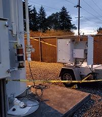Image 3: Vaisala mobile OPT100 unit installed on a transformer.