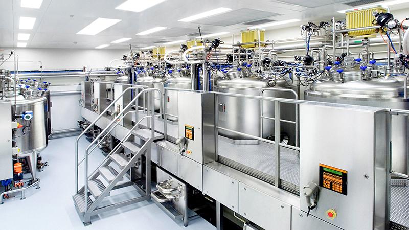 Biopharma manufacturing site.