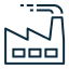 Pictogram of factory.