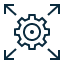 Pictogram of scalable system.