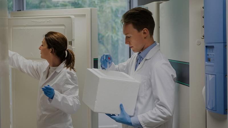 Opening laboratory refrigerator