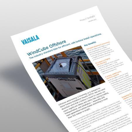 Vaisala WindCube Offshore Offering