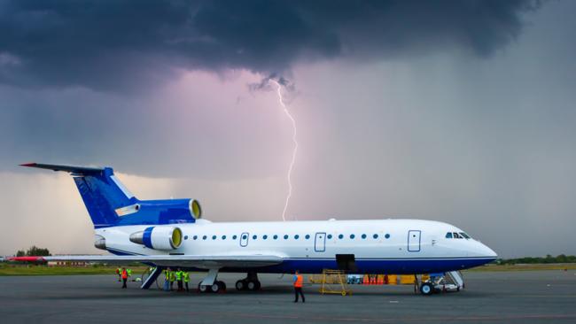 Lightning on the tarmac
