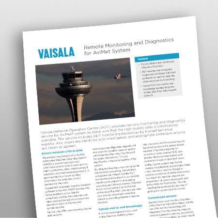 Remote Monitoring and Diagnostics for AviMet System