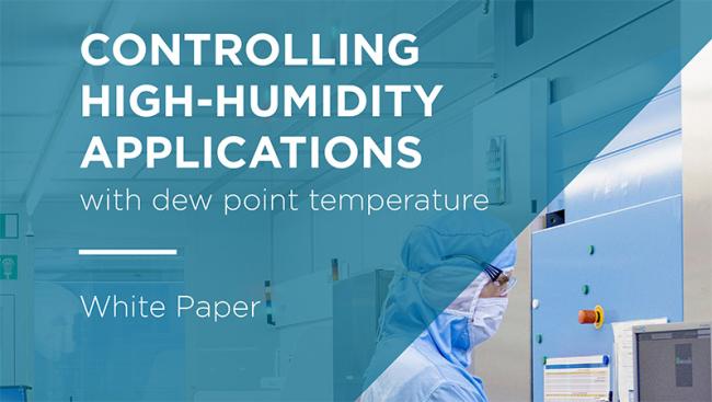 Cover of the White Paper 'Controlling High-Humidity Applications with dew point temperature'