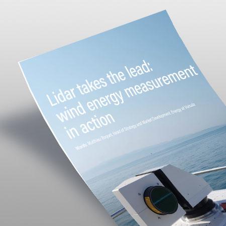 Lidar takes the lead: wind energy measurement in action