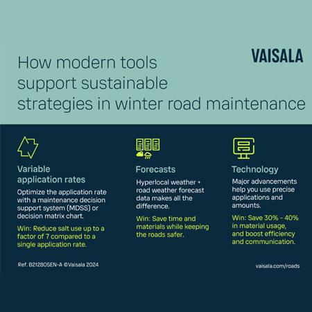 How modern tools support sustainable strategies in winter road maintenance