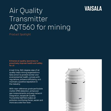 Air Quality Transmitter AQT560 for mining
