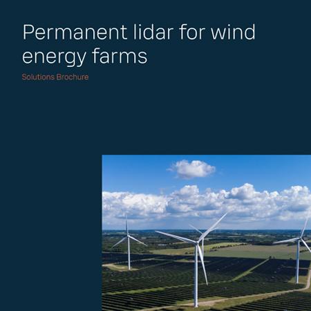 Optimize performance at every stage with permanent wind lidar