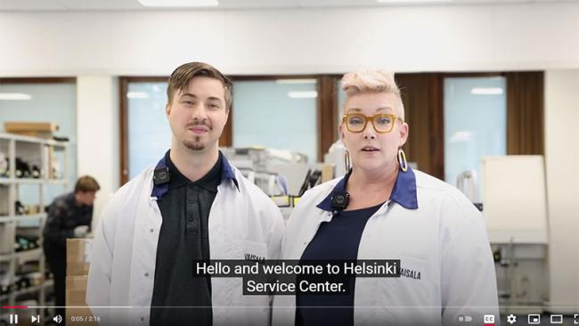 Screenshot from greetings video